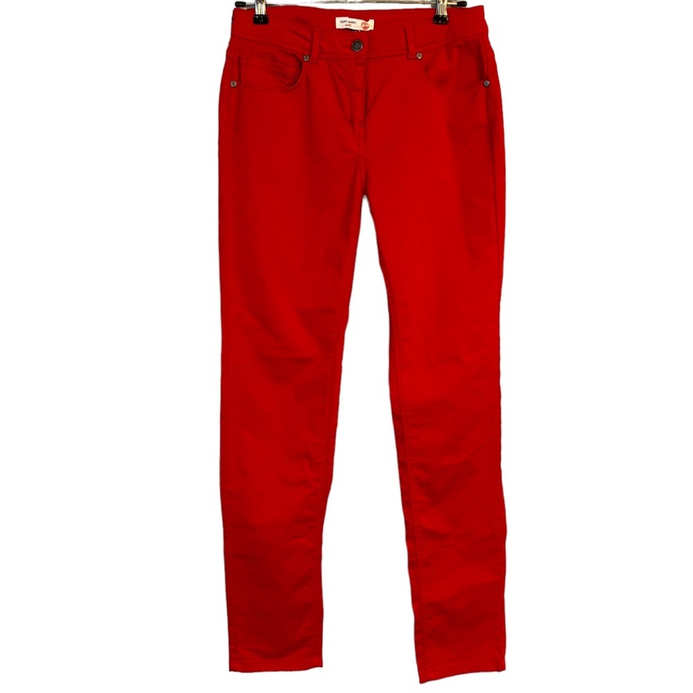 NWT Saint James Straight Leg Red Cotton Jeans Pants